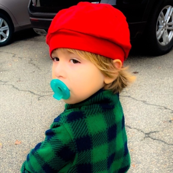 Other - French beret hat toddler Unisex Lil Toddler Red Cotton hat children’s